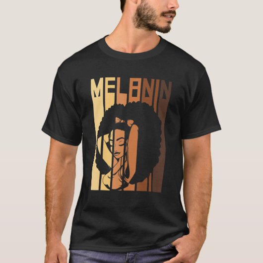T-shirt Melanin Every Shade Slays Black History Month Afri (Devant)