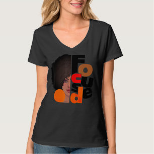 T-shirt Melanin Femme noire focalisée Reine africaine fort