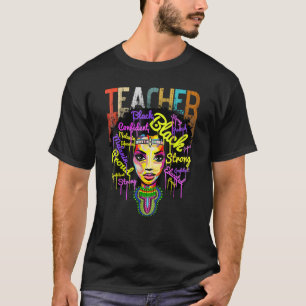 T-shirt Melanin Girl Black History Mois Teacher Outfit Af