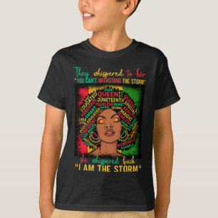 T-shirt Melanin Girl Black Women Mois de l'histoire des No