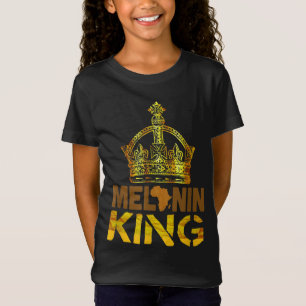 T-Shirt Melanin King pour Hommes Mois de l'histoire des No