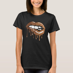 T-shirt Melanin lèvres noir histoire mois afro roi reine c