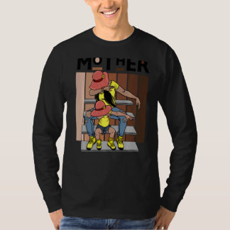 T-shirt Melanin Mère Brown Peau Filles Maman Fille Noire M