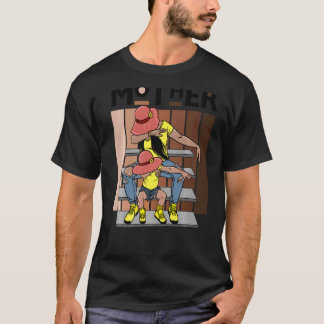 T-shirt Melanin Mère Brown Peau Filles Maman Fille Noire M