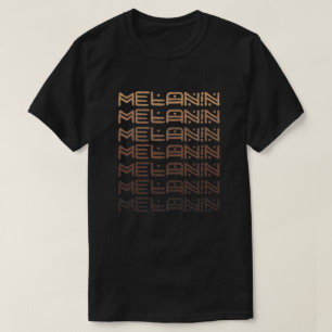 T-shirt Melanin ombrage l'Afrique en lettres