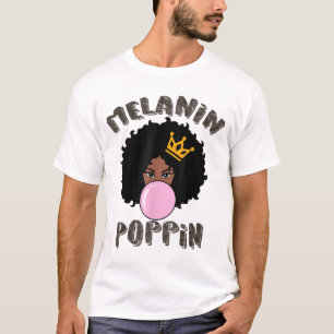 T-shirt Melanin Poppin Mois de l'histoire des Noirs pour l