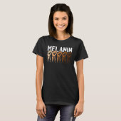 T-shirt Melanin Power Fist Black History Cool African Amer (Devant entier)