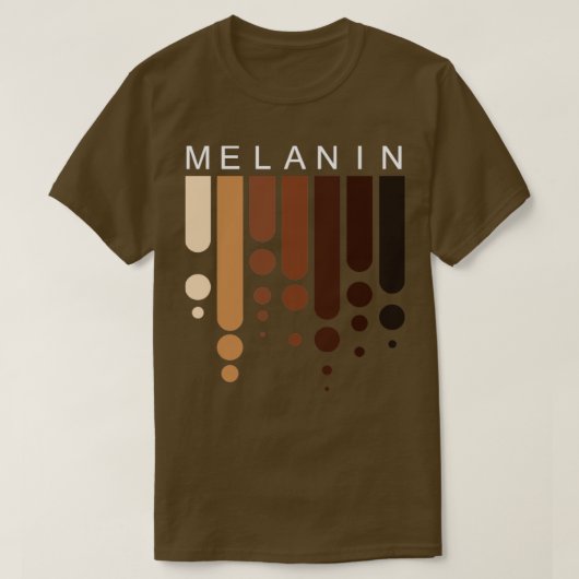T-shirt Melanin Pride Noir (Design devant)