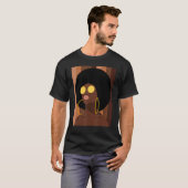 T-shirt Melanin Queen Afro Lady African American Women's B (Devant entier)