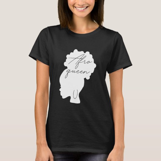 T-shirt Melanin Queen Afro Queen (Devant)