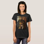 T-shirt Melanin Queen Black History Month Afro African Pri (Devant entier)
