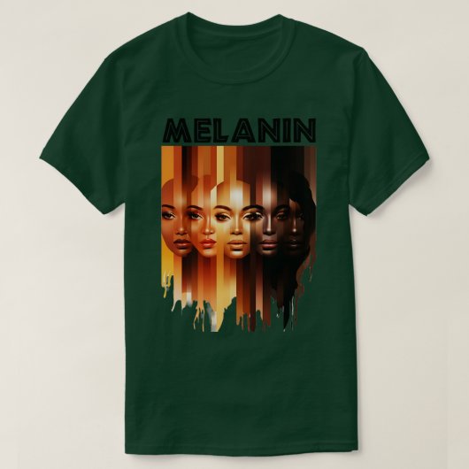 T-shirt Melanin Shades Beauté Pour Les Femmes (Design devant)