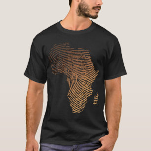 T-shirt Melanin Shades Carte de l'Afrique - Afrique emprei
