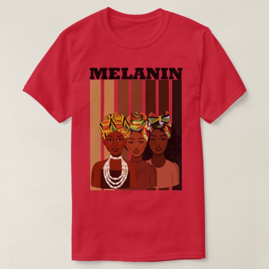 T-shirt Melanin Sistas Black Girl Magic (Design devant)