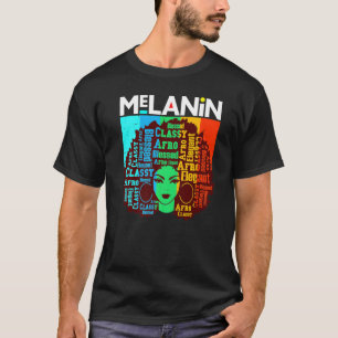 T-shirt Mélanine Poppin Détresse Reines Noires Sistas Femm