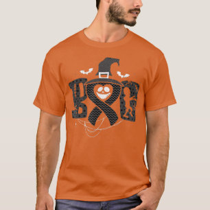 T-shirt Melanoma Cancer Halloween Skin Cancer Ribbon Fight