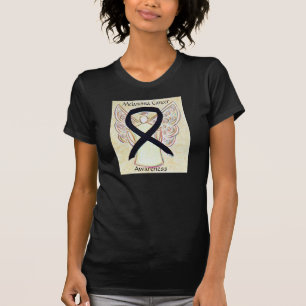 T-shirt Melanoma Cancer Sensibilisation Ribbon Angel Chemi