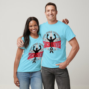 T-shirt Melanoma Tough Champion du Monde Survivant
