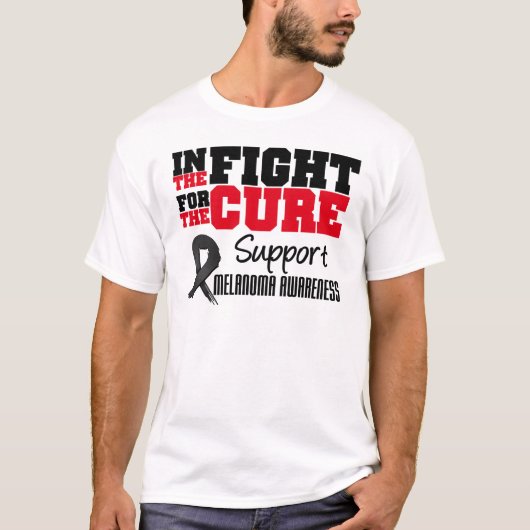 T-shirt Mélanome dans le combat pour le traitement (Devant)