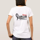 T-shirt Mélanome du survivant 8 (Dos)