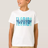 T-shirt Melbourne Beach Floride (Ocean Wave) (Devant)