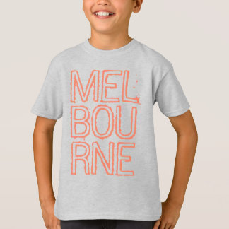 T-shirt "Melbourne" orange mot Australie