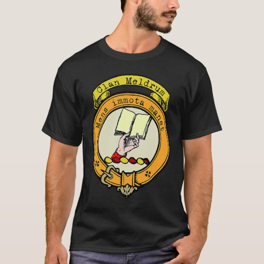 T-shirt Meldrum Clan Scottish Crest (Devant)