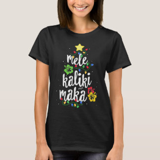 T-shirt Mele Kalikimaka Chemise Pour Femmes Hawaiian Hawai