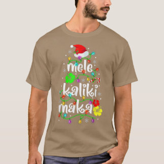 T-shirt Mele Kalikimaka Chemise Pour Femmes Hawaiian Hawai