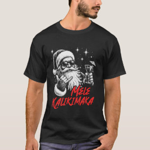 T-shirt Mele Kalikimaka Fête de Noël Cocktail Hawaïen
