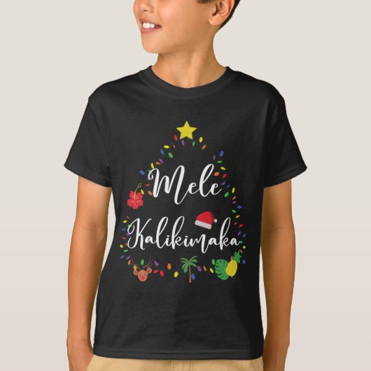 T-shirt Mele Kalikimaka Hawaii Noël Hawaii (Devant)