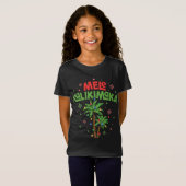 T-Shirt Mele Kalikimaka Hawaiian Christmas Palm Tree Light (Devant entier)