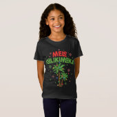 T-Shirt Mele Kalikimaka Hawaiian Christmas Palm Tree Light (Devant entier)