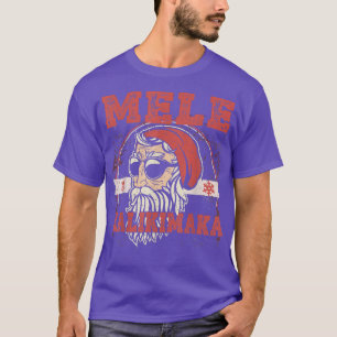 T-shirt Mele Kalikimaka Hawaiian Joyeux Noël Funny San
