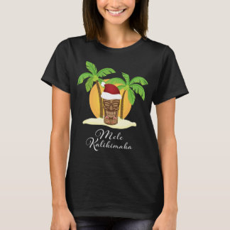 T-shirt Mele Kalikimaka Joyeux Noël Hawaï Tiki