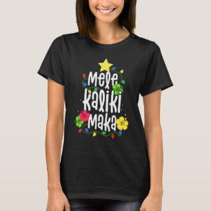 T-shirt Mele Kalikimaka Noël Hawaï Père Noël Femmes Gir