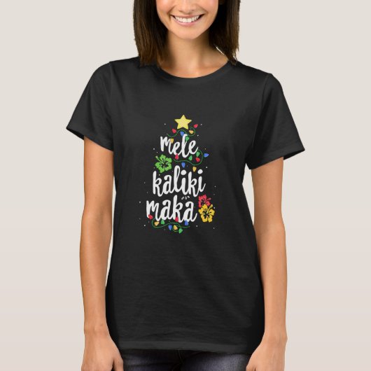 T-shirt Mele Kalikimaka Noël hawaïen (Devant)