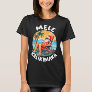T-shirt Mele Kalikimaka Noël Hawaïen À Hawaii Sunba