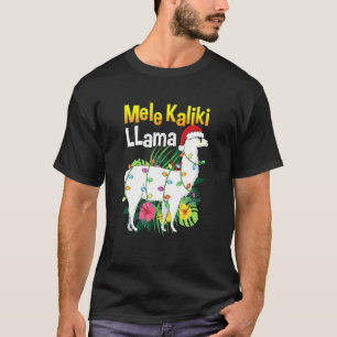 T-shirt Mele Kalikimaka Noël Lama Hawaïen X Mas Lig