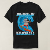 T-shirt Mele Kalikimaka Noël Sur Hawaii Santa Claus Su (Design devant)