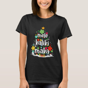 T-shirt Mele Kalikimaka Noël Tropical Père Noël Hawaïen
