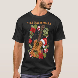T-shirt MELE KALIKIMAKA Noël Ukulele Hawaii Cadeau