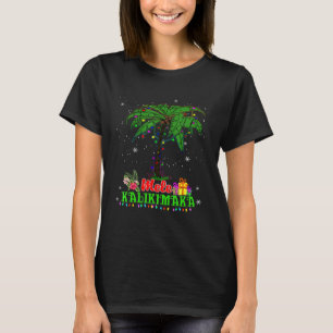T-shirt Mele Kalikimaka Palm Tree Noël Hawaïen À Ju