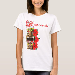 T-shirt Mele Kalikimaka Père Noël Tiki
