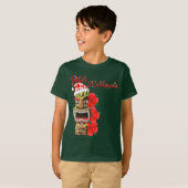 T-shirt Mele Kalikimaka Père Noël Tiki (Devant entier)