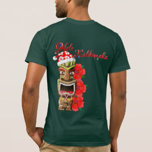 T-shirt Mele Kalikimaka Père Noël Tiki