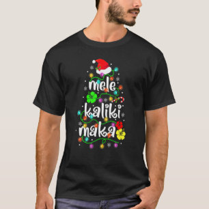 T-shirt Mele Kalikimaka Pour Femmes Hawaiienne Hawaii Chri