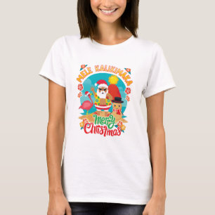 T-shirt Mele Kalikimaka pour un joyeux Noël hawaïen