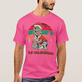 T-shirt Mele Kalikimaka T Rex Shirt Hawaii Noël drôle