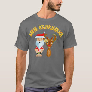T-shirt Mele Kalikimaka Tiki Noël Noël Père Noël et R